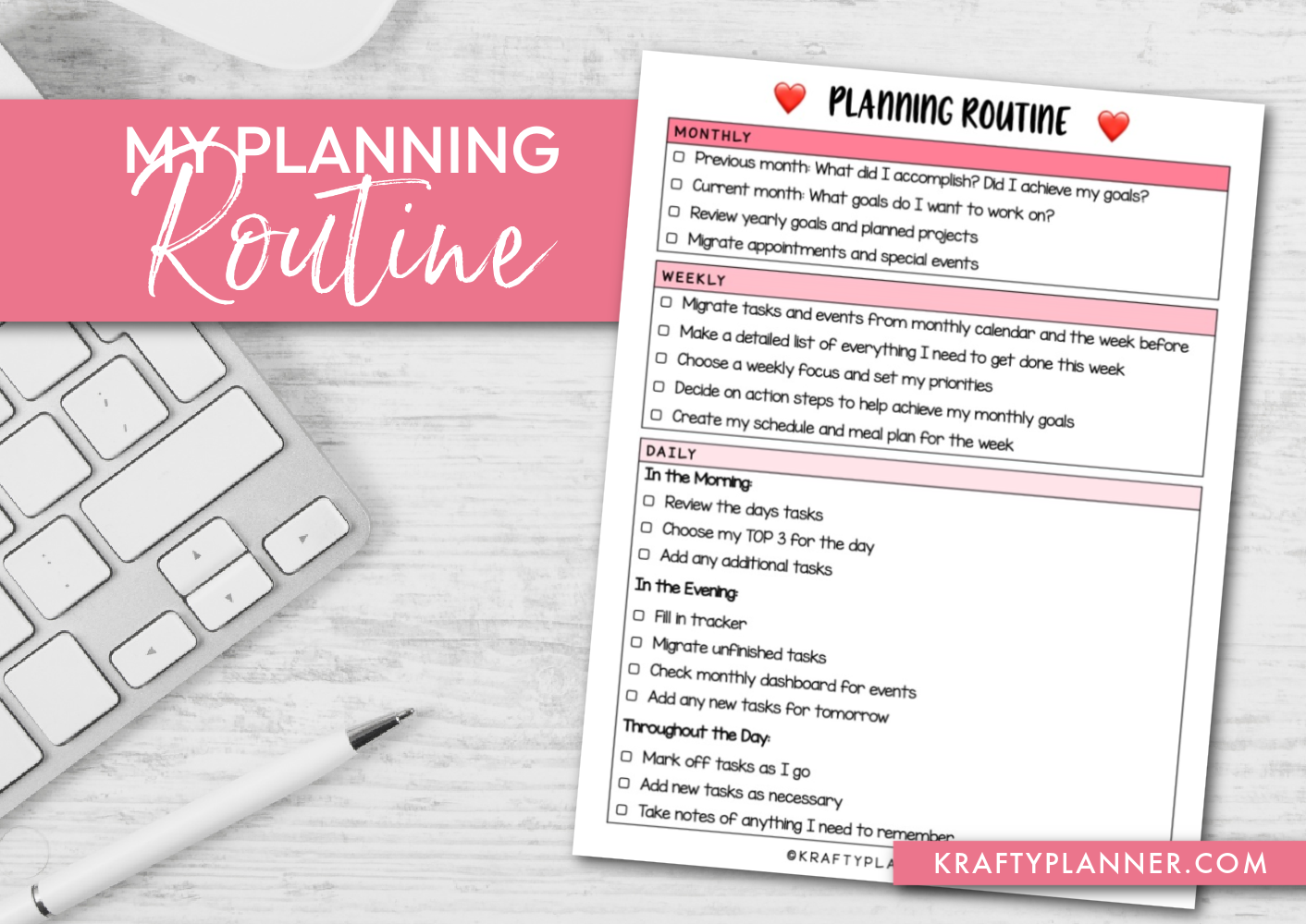 My Favorite Planner Accessories and Why They are Useful + Free Printable