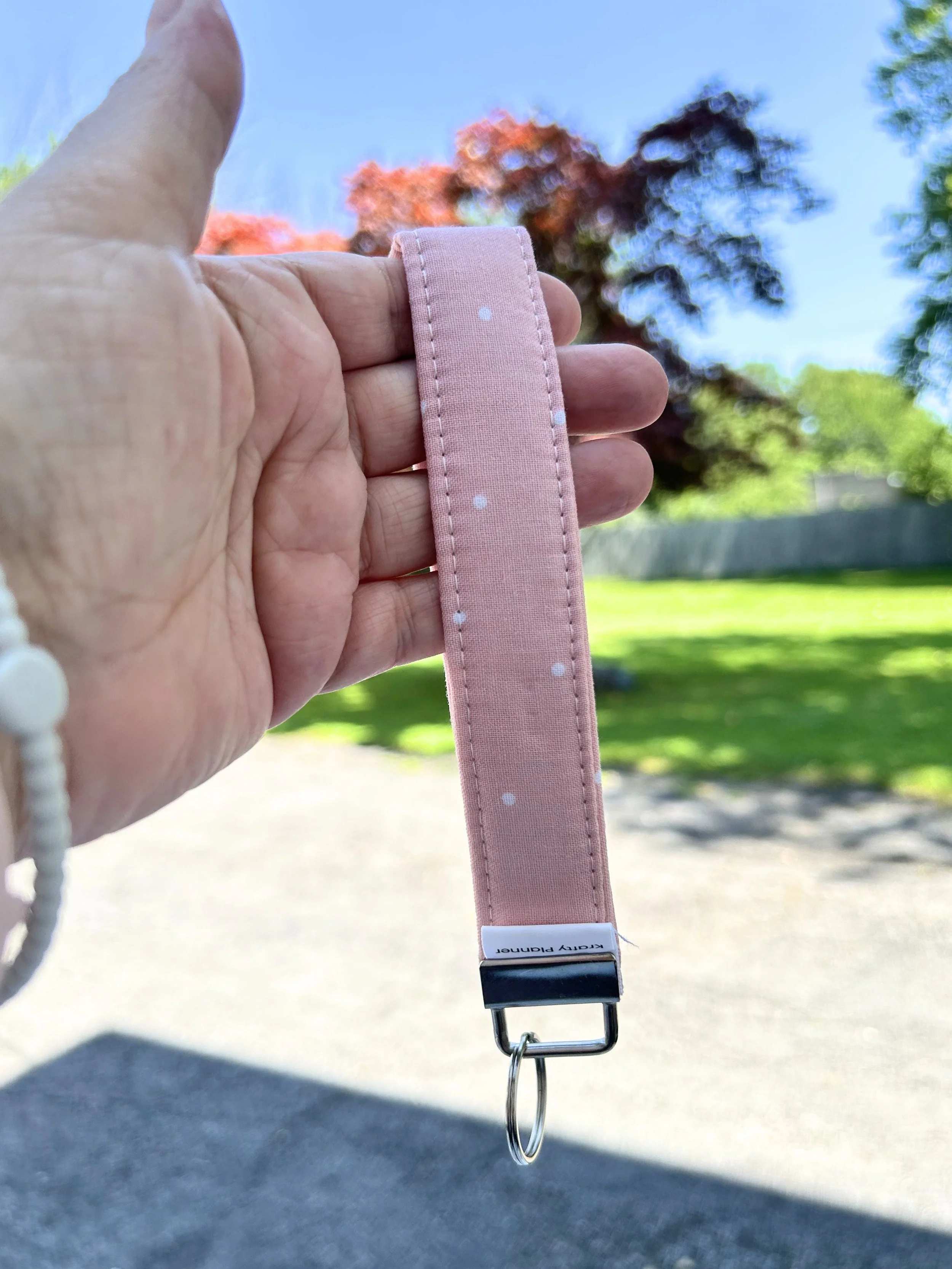 Sweet Whispers Wristlet | Handmade Fabric Strap