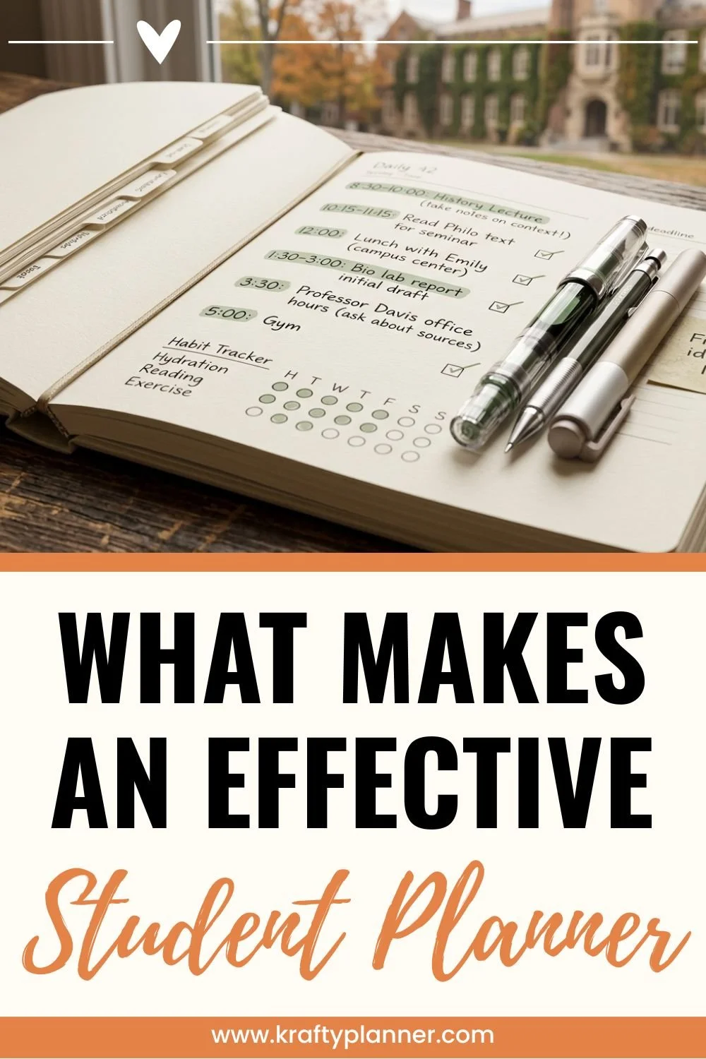 What Makes an Effective Student Planner