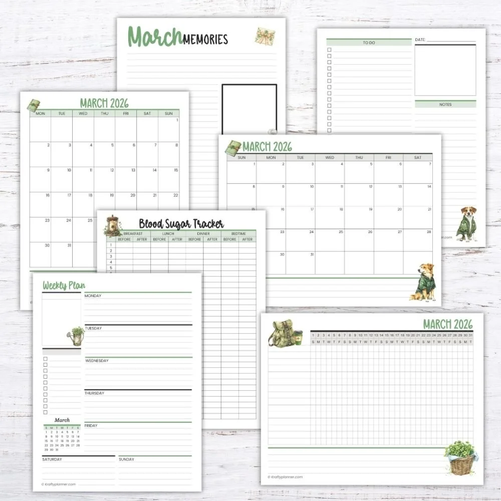 March 2026 Free Planner Pages to Help You Stay Organized
