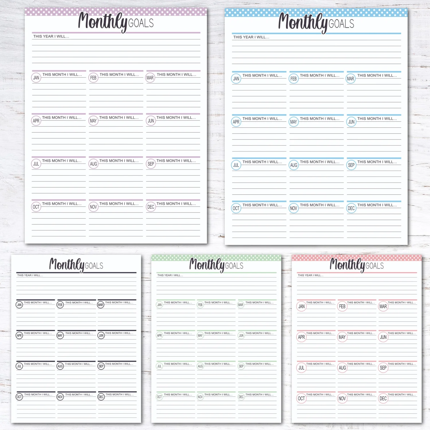 Monthly Goals Worksheet | Free Printable (Day 1) — Krafty Planner