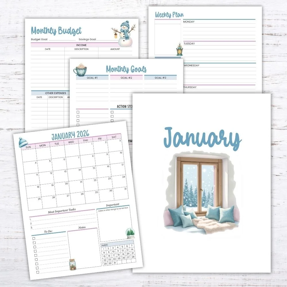 January 2026 planner printable images