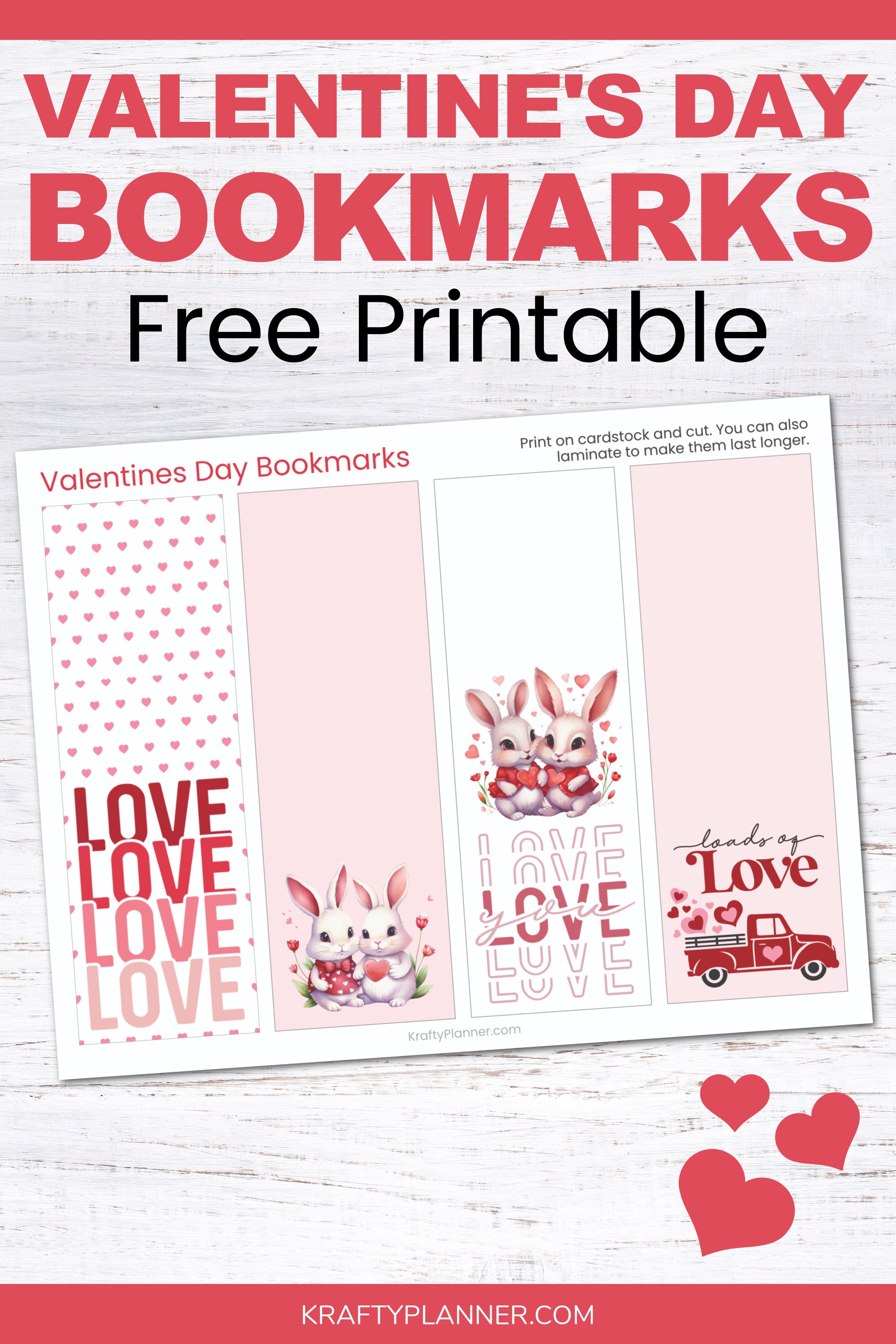 Share the Love of Reading: Free Printable Valentine's Day Bookmarks