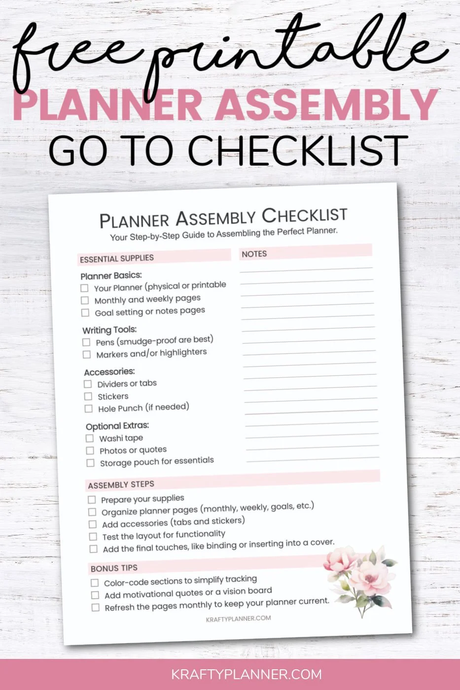 Ultimate Guide to Assembling Your Planner — Krafty Planner