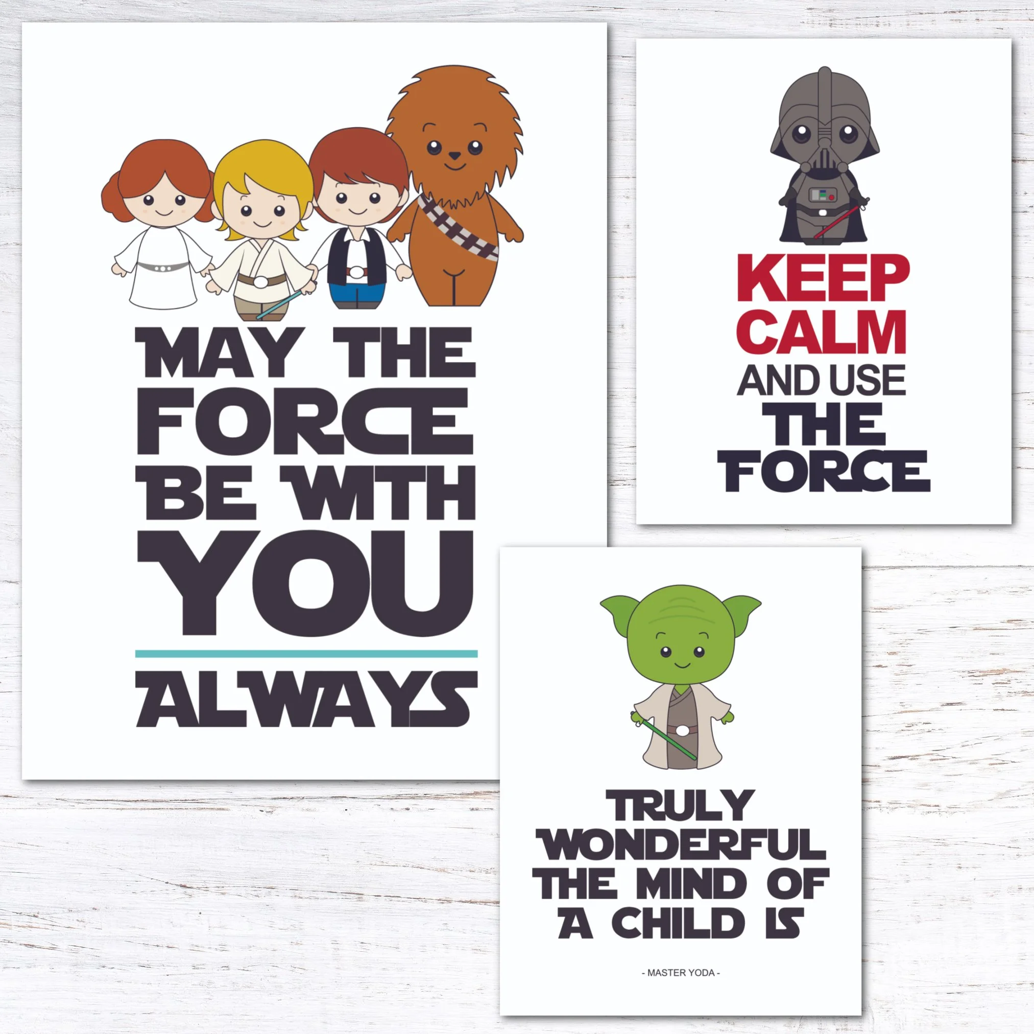 Free Printable Star Wars Themed Wall Art — Krafty Planner