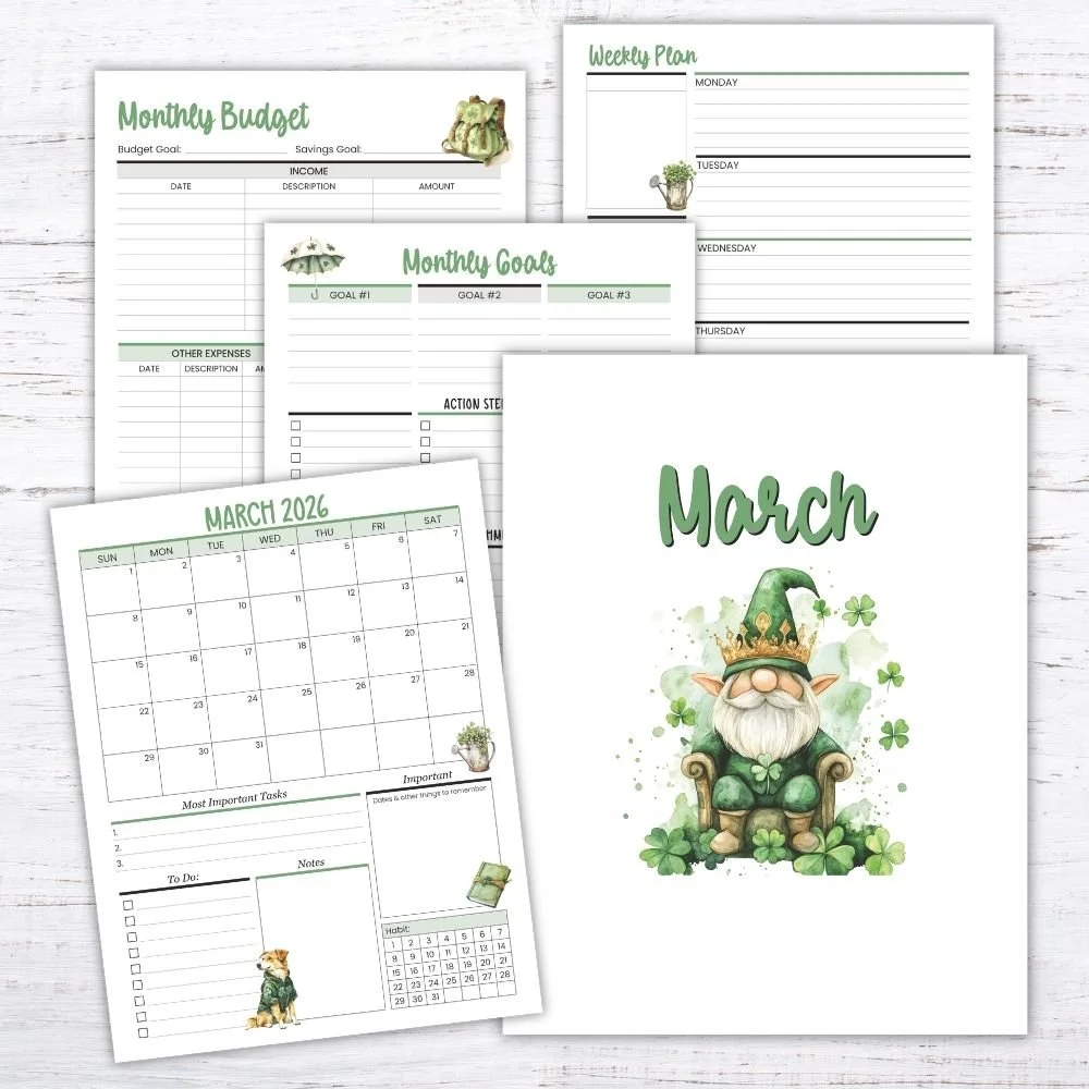March 2026 Planner Printables - KPC