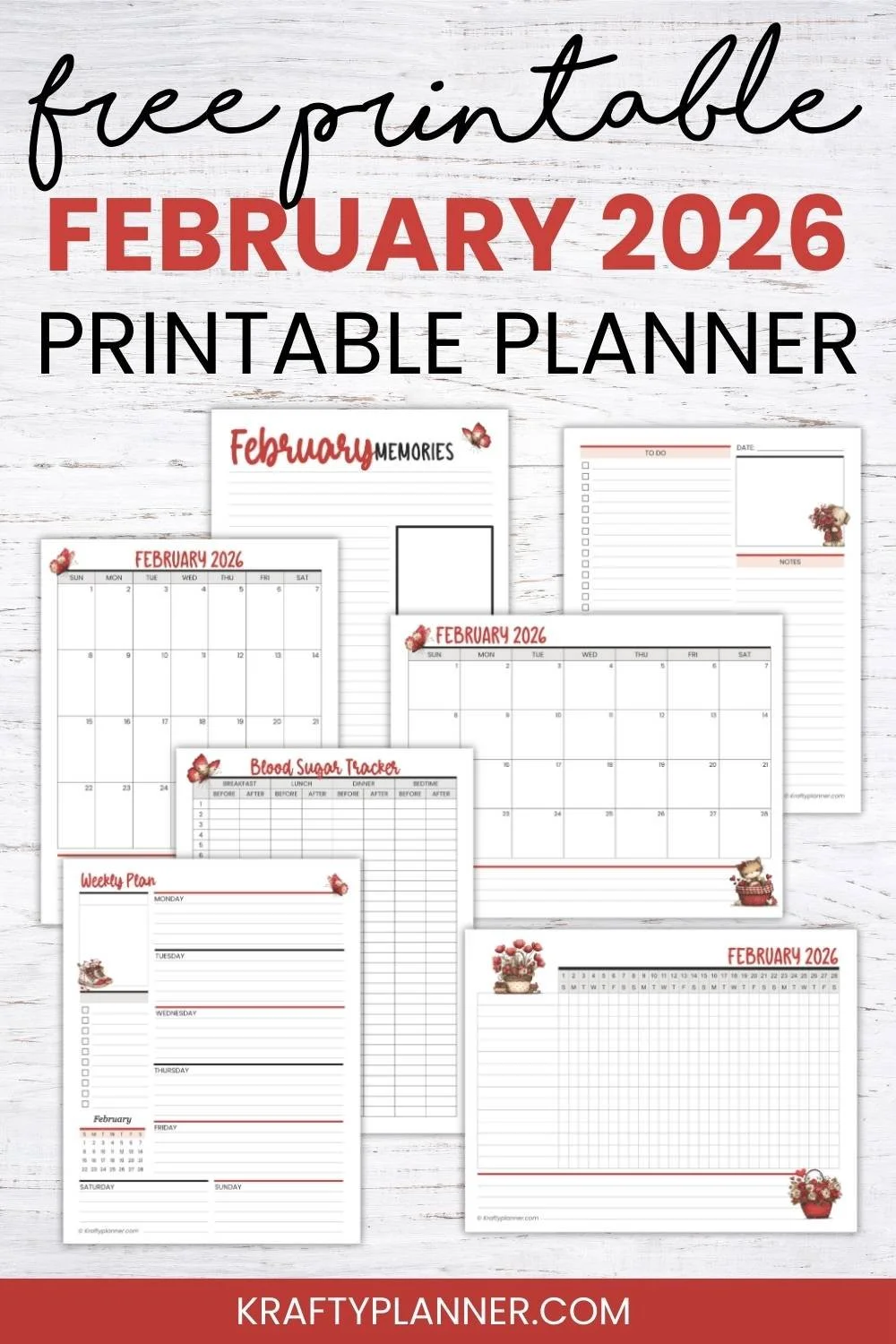 Free February 2026 Planner Pages to Help You Plan with Ease