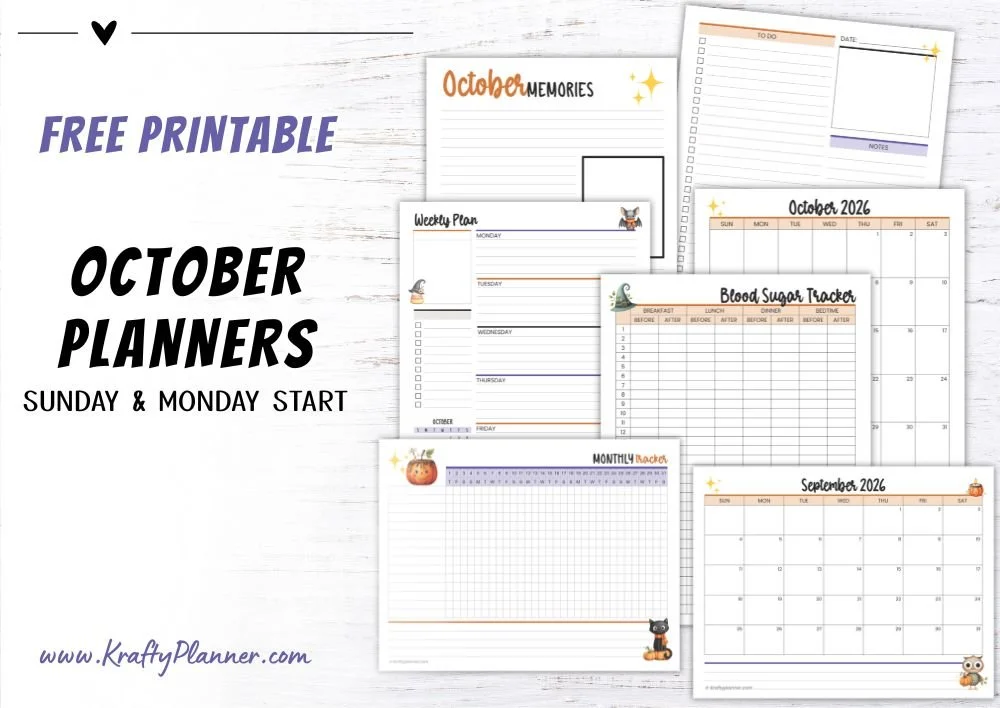 Free October 2026 Planner Printables: The Spooky Season Collection