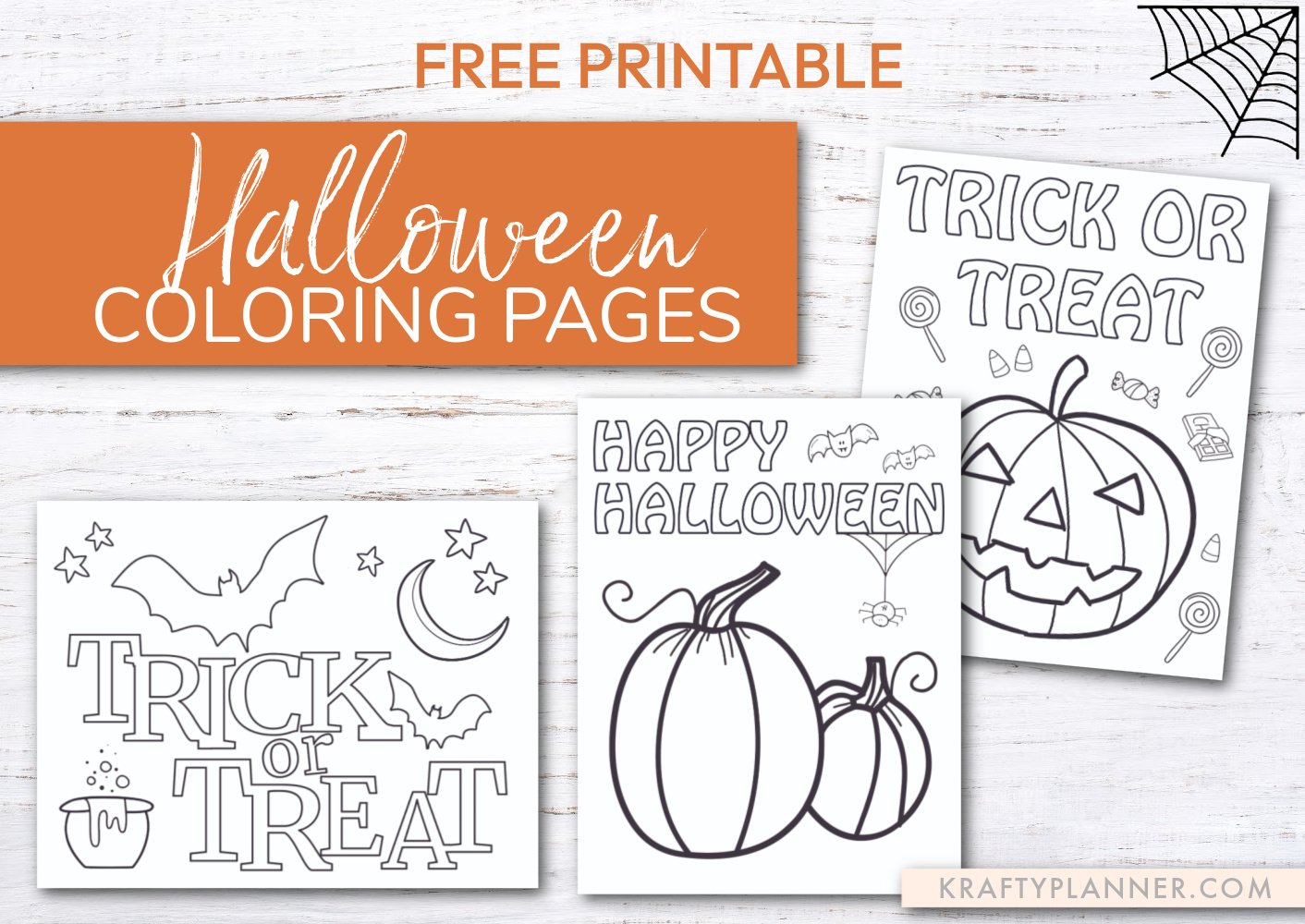 Halloween Coloring Pages {Free Printable} — Krafty Planner