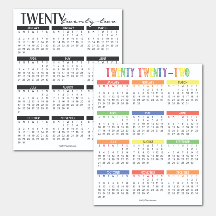 Year At a Glance Calendar Glance 2022 Cody Wyoming 