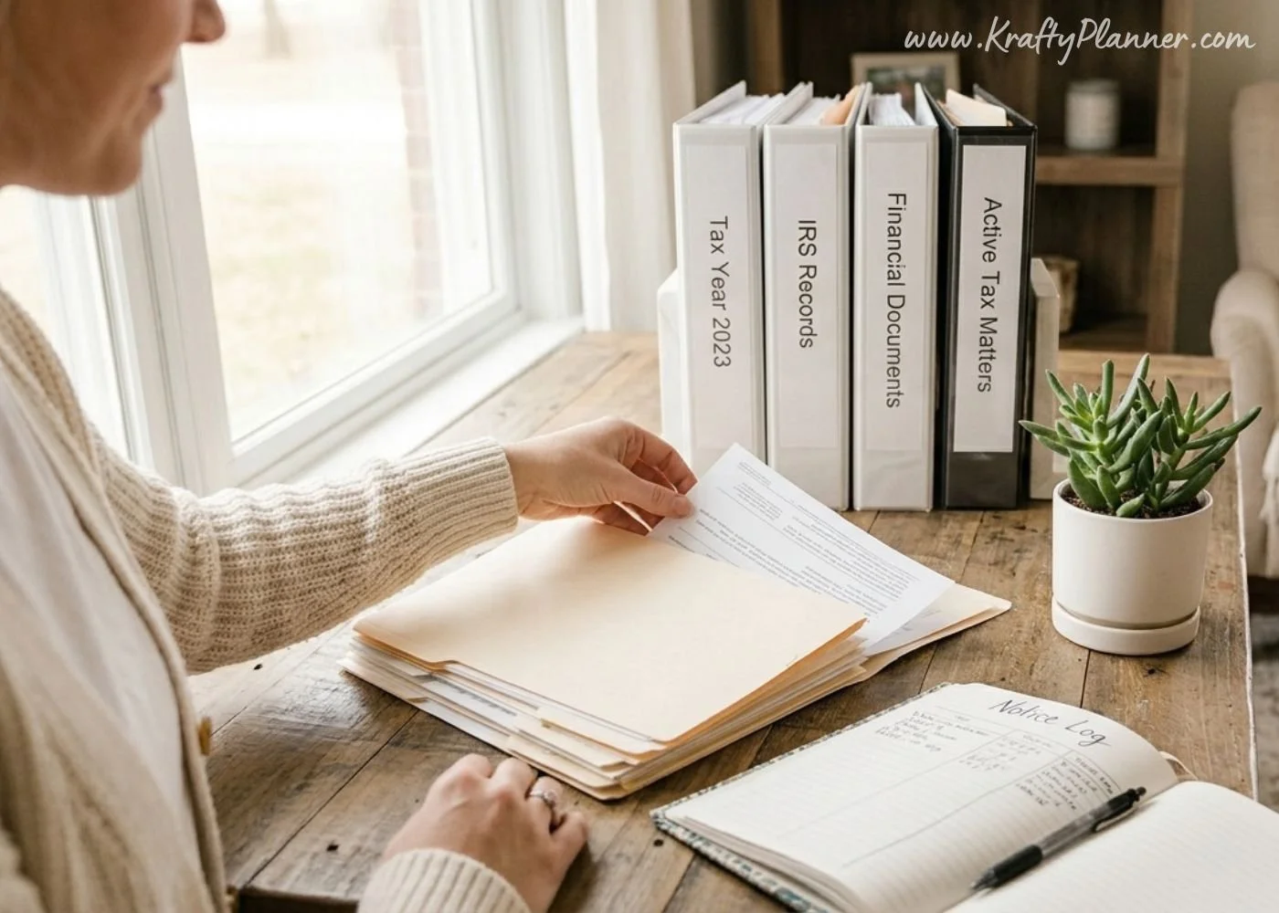 A Simple System for Organizing Tax Records and Handling IRS Notices