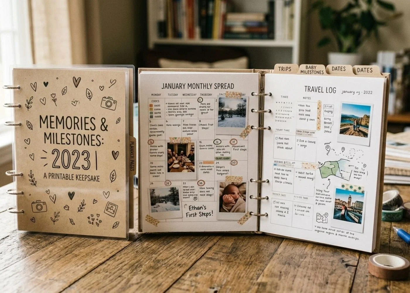 How to Turn Printable Planner Pages Into a Custom Photo Book for Your Best Memories