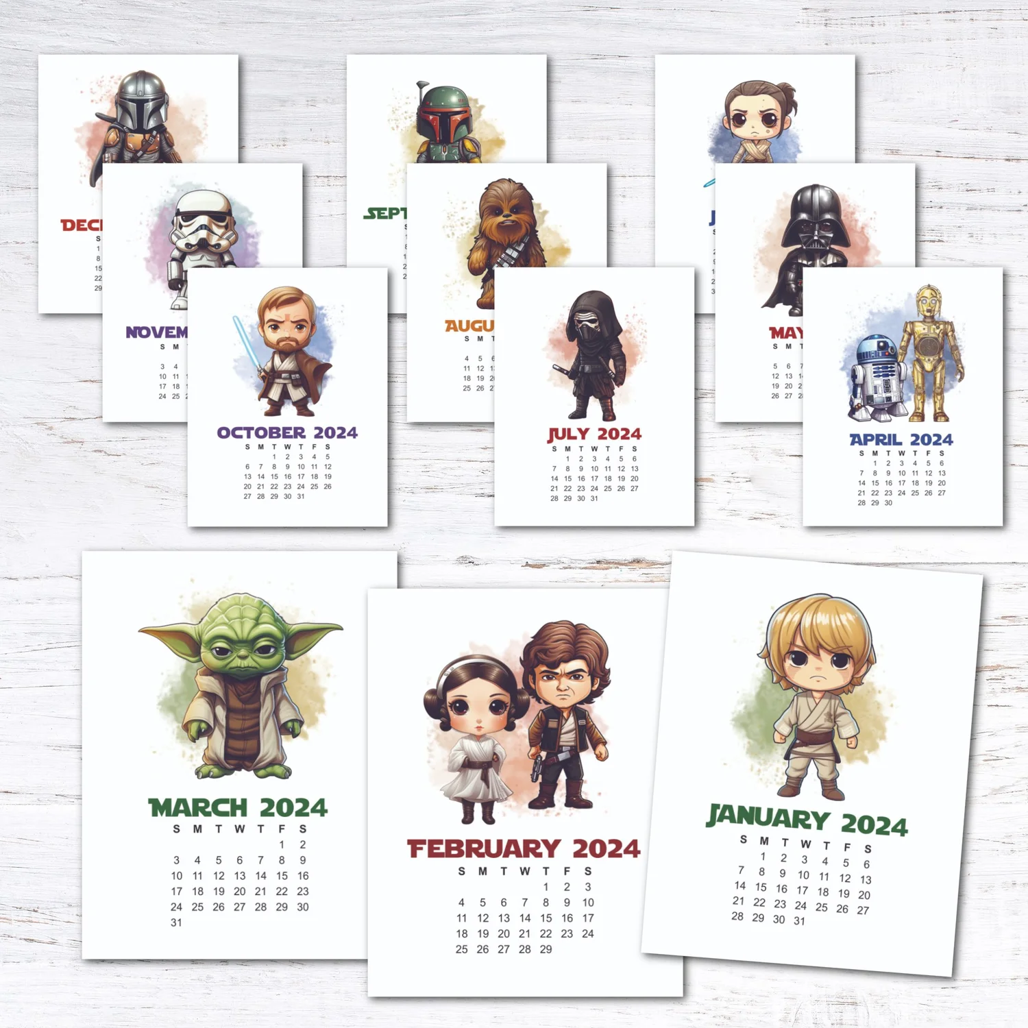 2024 Star Wars Calendar — Krafty Planner