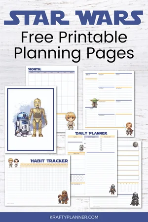 Star Wars Free Printable Planning Pages — Krafty Planner