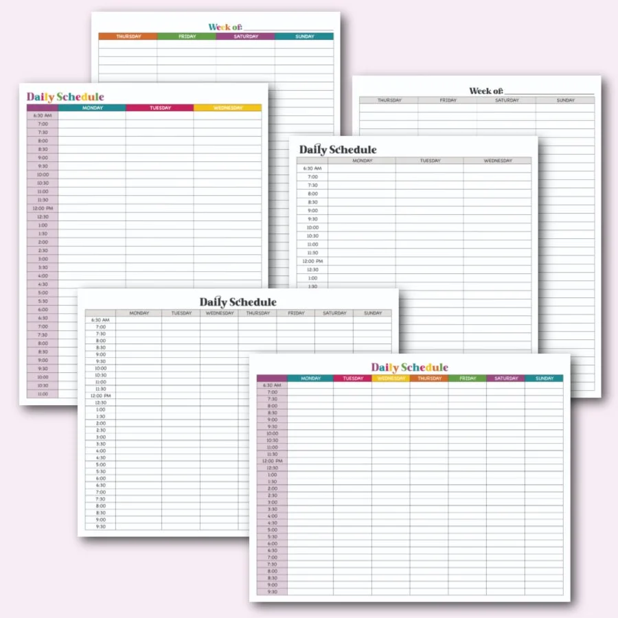 Daily Time Blocking:Free Printable Schedule Krafty Planner Daily Time Blocking:Free Printable Schedule Krafty Planner