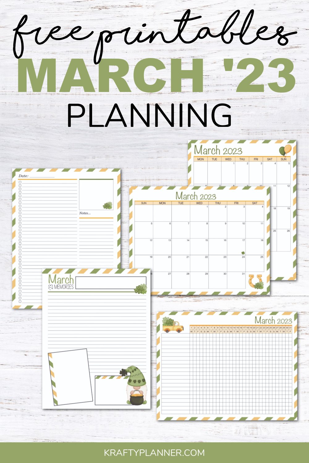 March 2023 Planning Printables