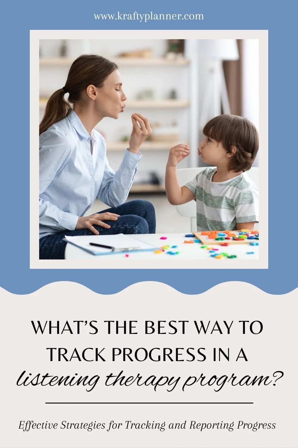 Listening Program Track Progress in Listening Therapy Program — Krafty Planner