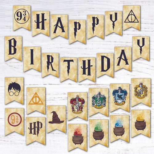 Harry Potter Birthday Banner Kit