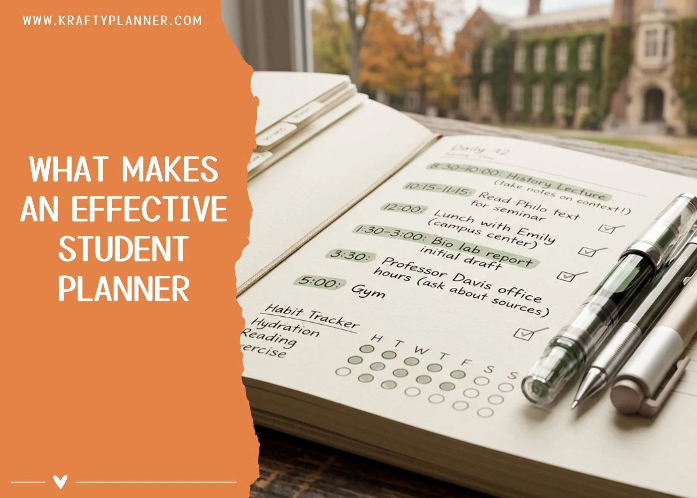 What Makes an Effective Student Planner
