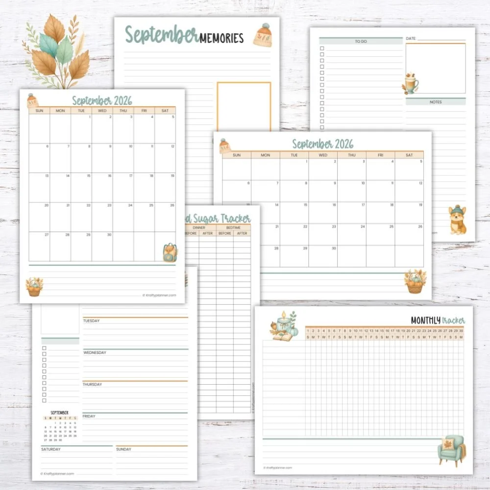 Free September Planner Printables for a Fresh Start to Fall