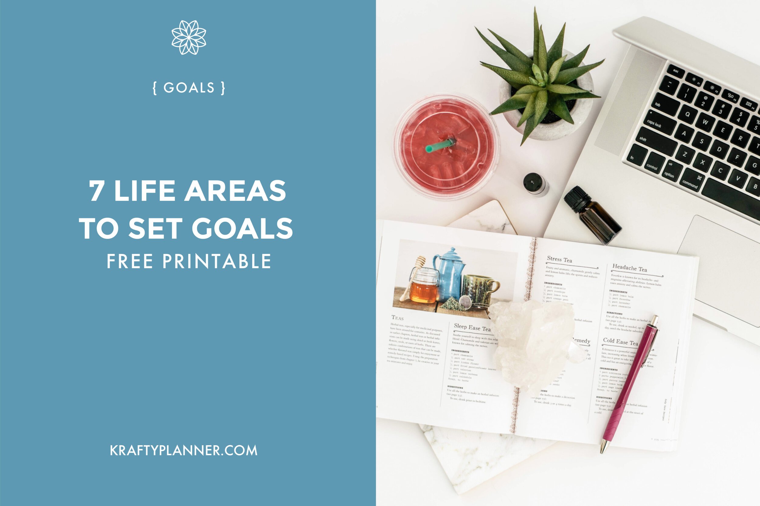 7 Life Areas to Set Goals {FREE Worksheet}