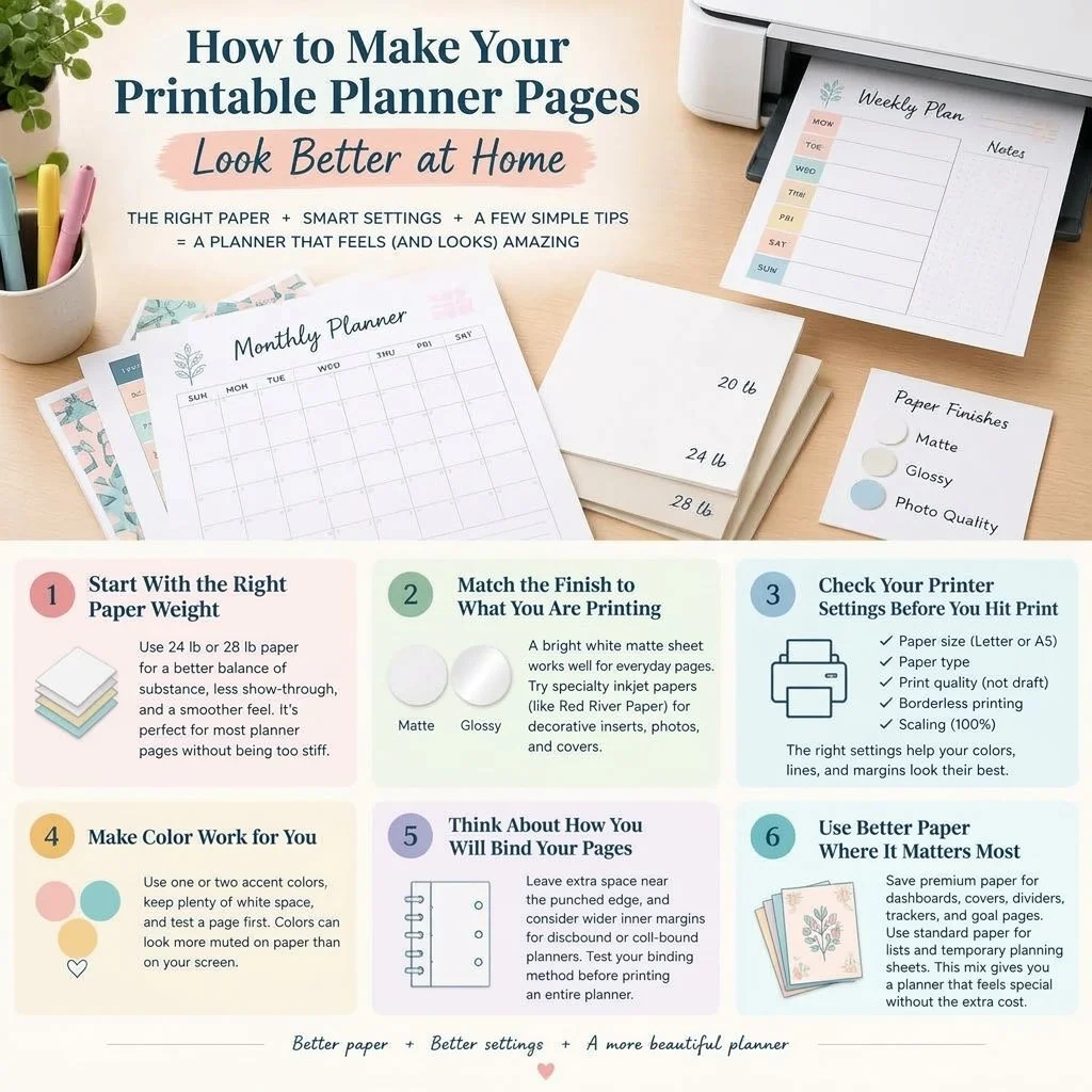 How to Make Your Printable Planner Pages Look Better at Home