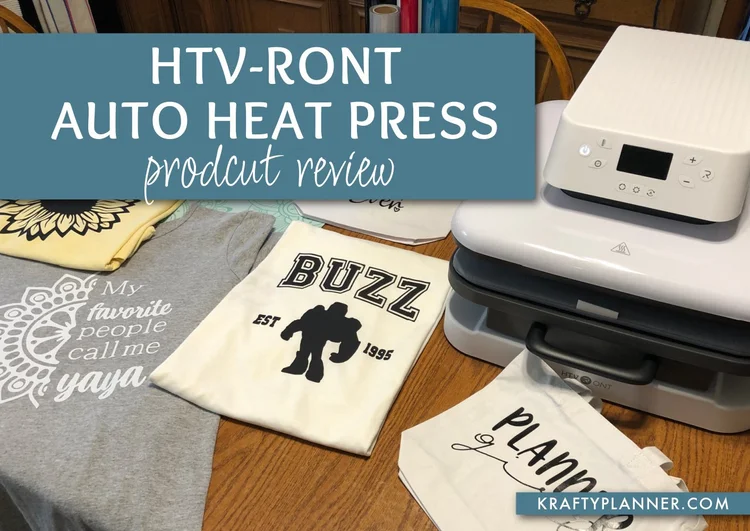 HTVRONT Auto Heat Press Machine Review — Krafty Planner