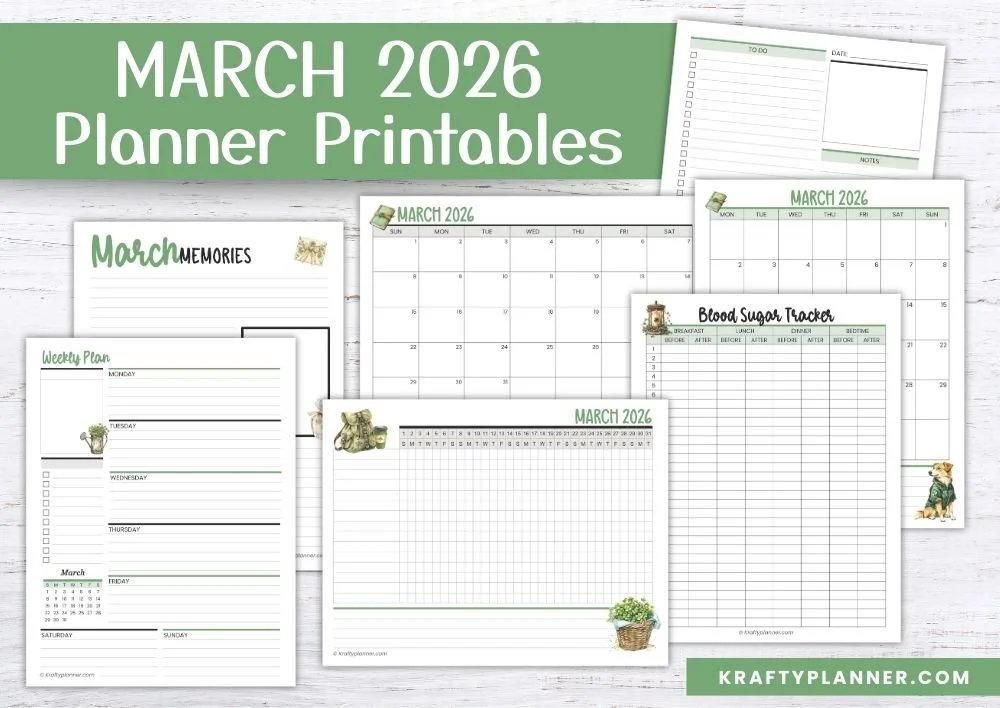 March 2026 Free Planner Pages to Help You Stay Organized