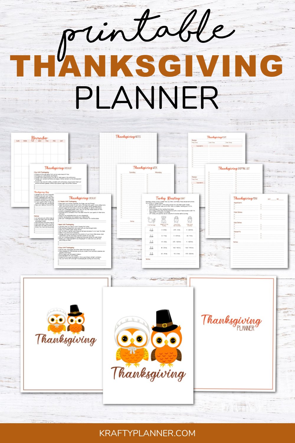 The Krafty Planner Thanksgiving Planner