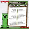 Minecraft “Would You Rather” Printable — Krafty Planner