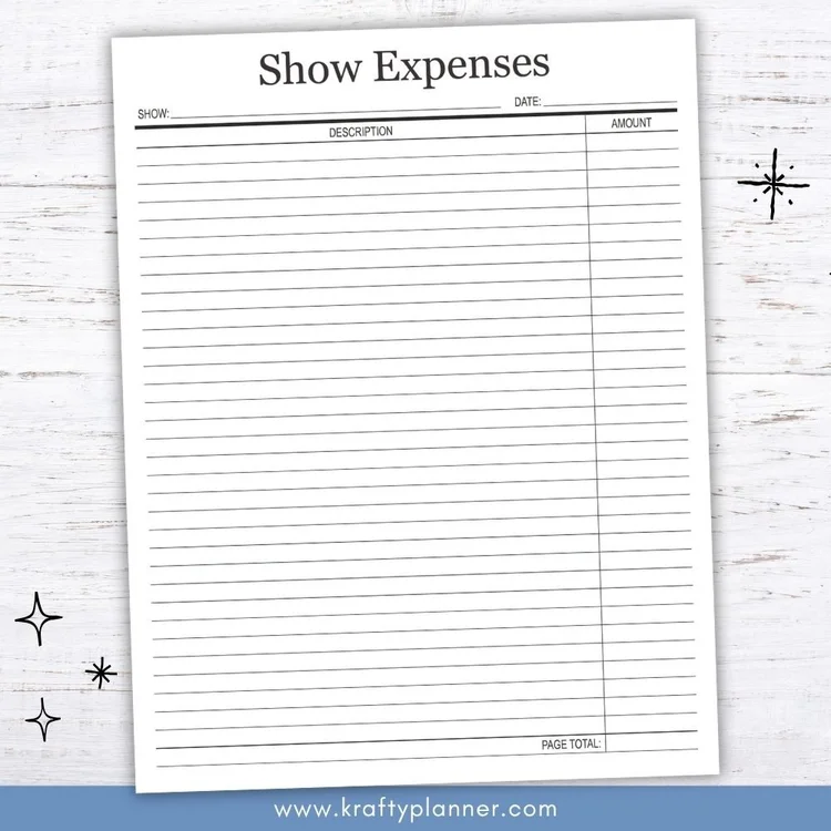Free Editable Market Expenses Tracker — Krafty Planner
