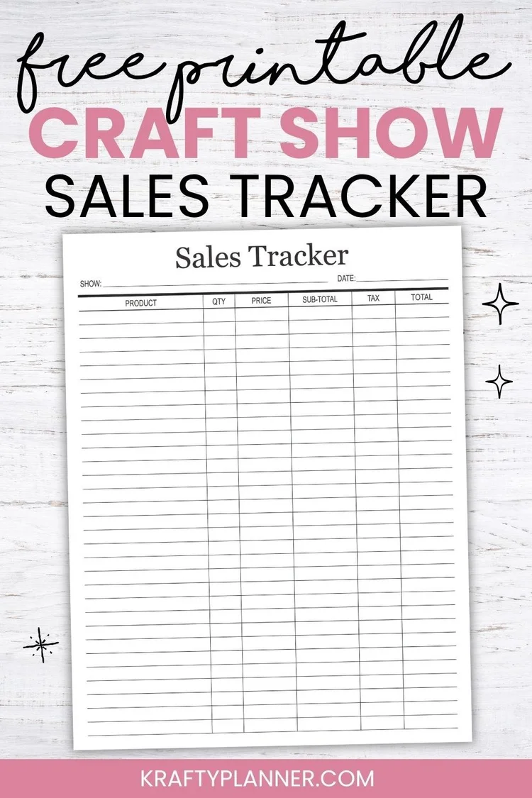 Track Every Sale with this Printable Market Sales Tracker — Krafty Planner