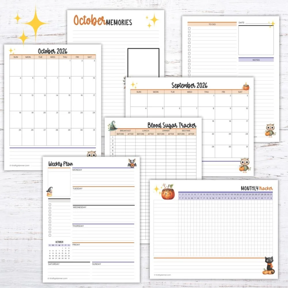 Free October 2026 Planner Printables: The Spooky Season Collection