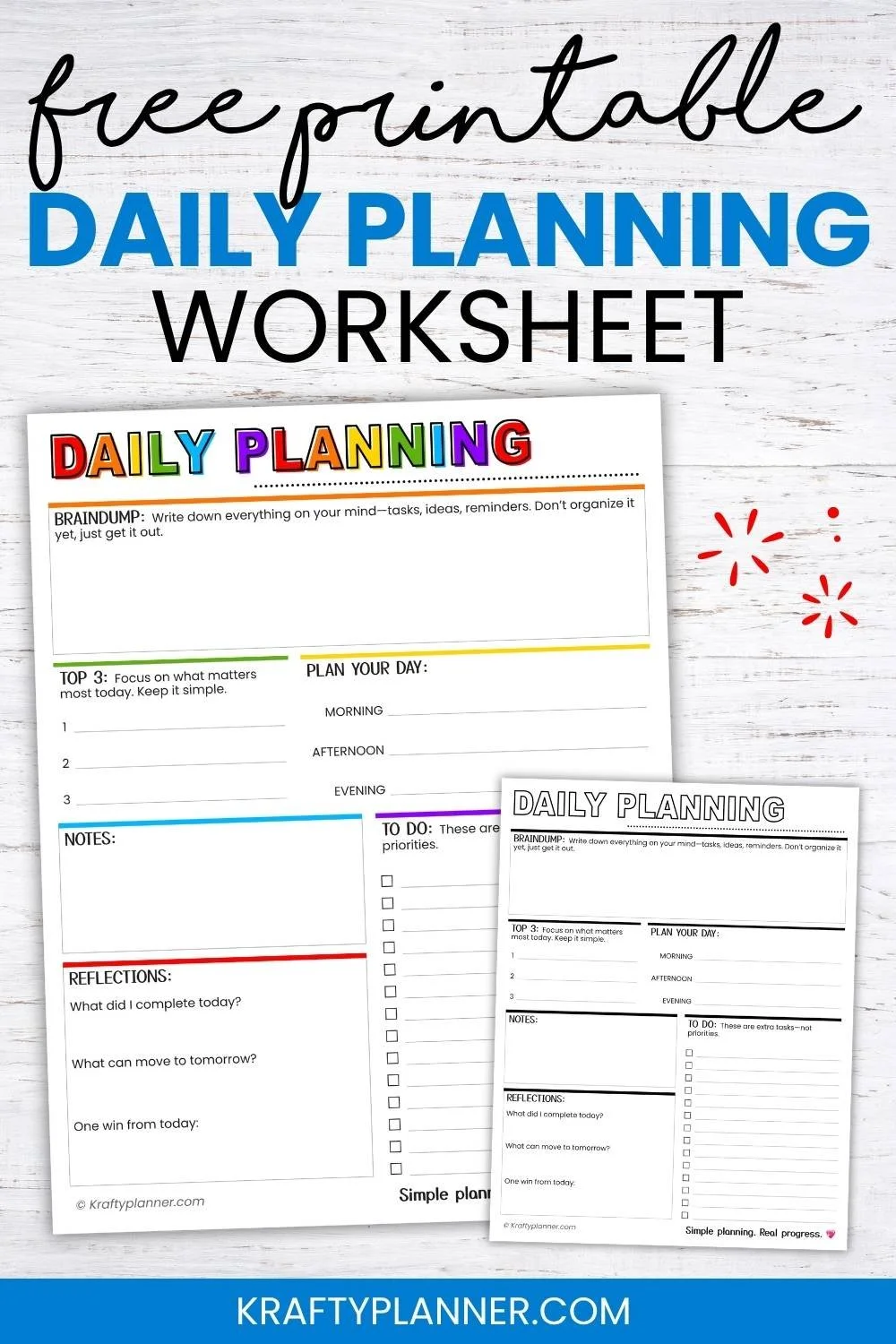A Simple Daily Planning Routine for Better Productivity {Free Printable}