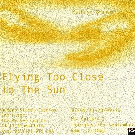 Very excited to announce my upcoming solo show, &lsquo;Flying too Close to The Sun&rsquo;. This has been an ongoing project in flux that has finally come to life thanks to  @qssartstudios 💥

All welcome at the PV on Thursday 7th September from 6pm -
