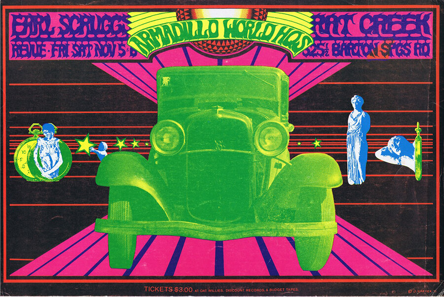 Earl Scruggs Revue and Rat Creek at the Armadillo World Headquarters, November 5 - 6, 1971, by Jim Harter