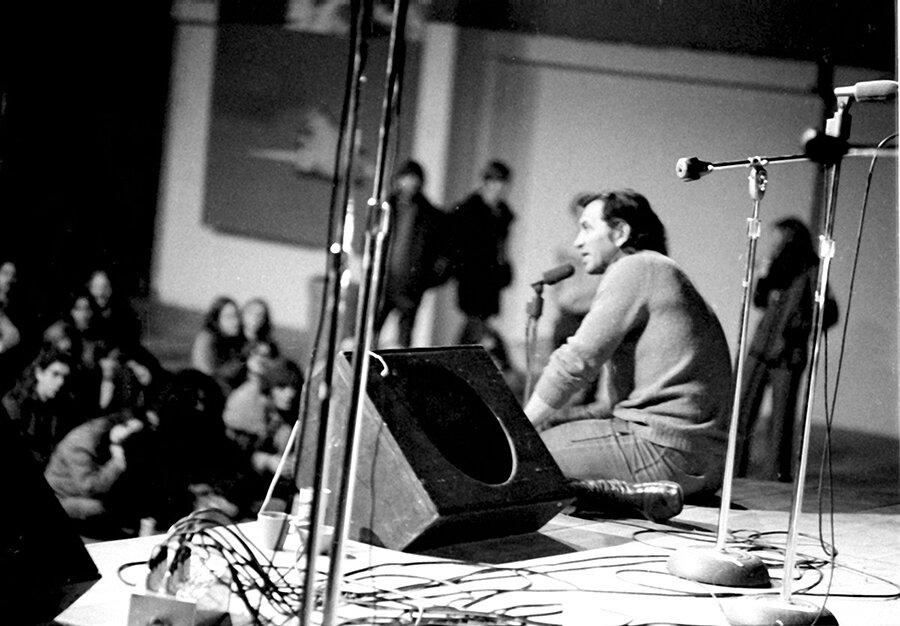 Bill Graham at the Armadillo World Headquarters, February 5, 1972, photo by Burton Wilson