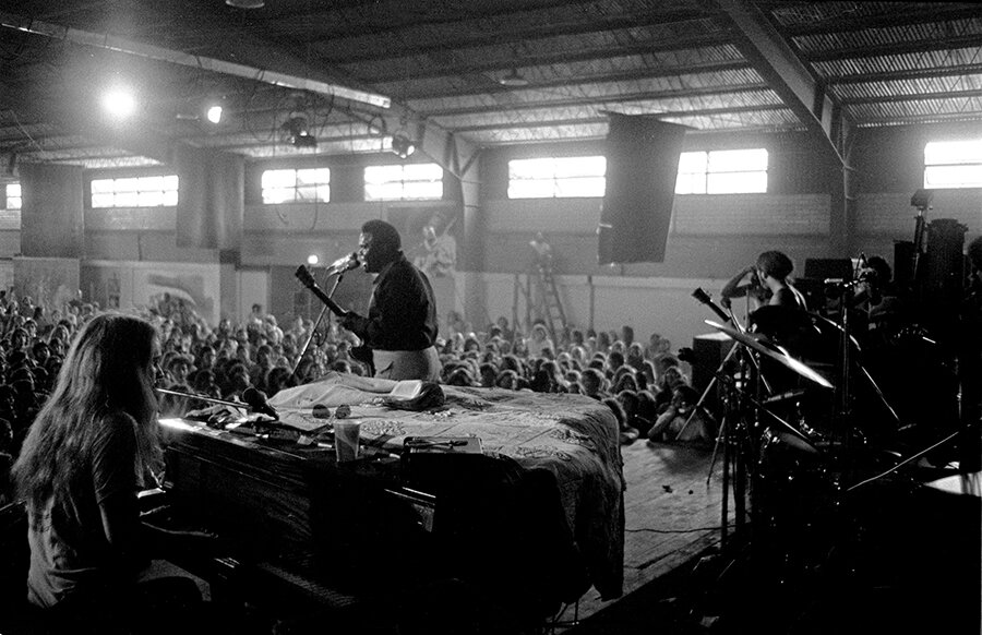 Freddy King at the Armadillo, May 1972, photo by Burton Wilson