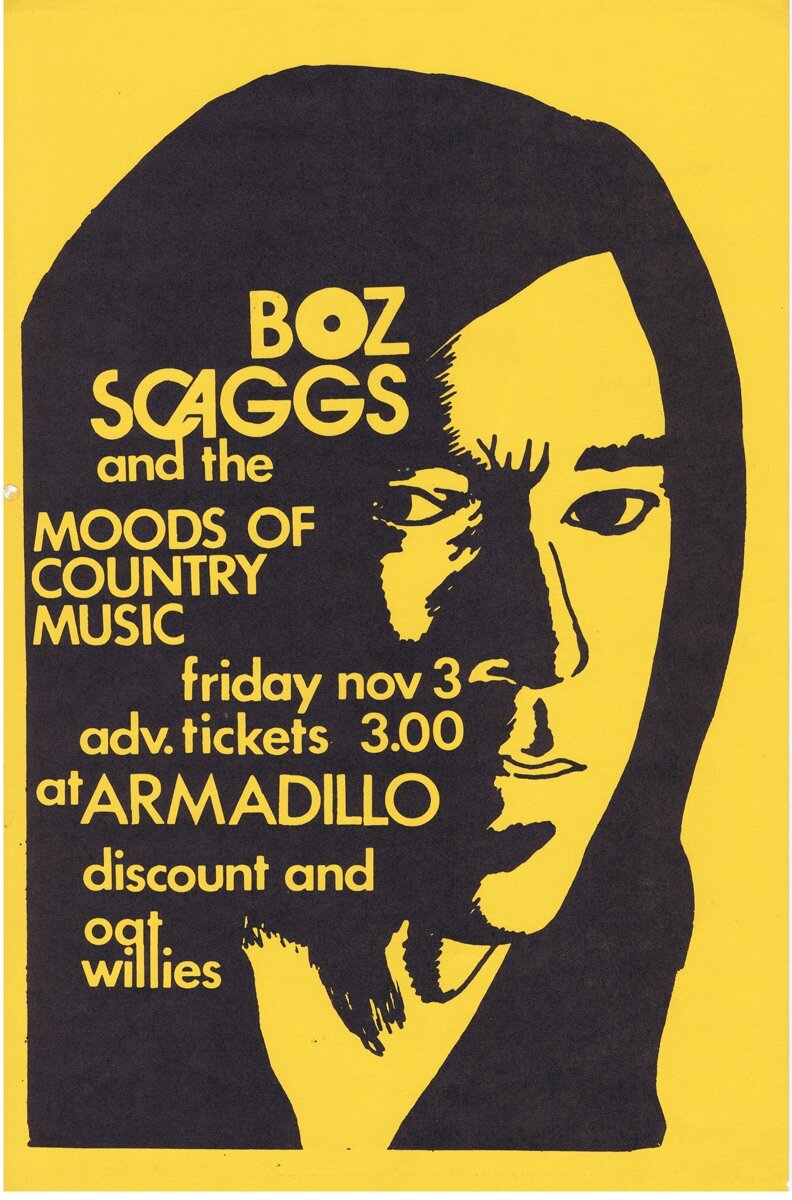 Boz Scaggs and the Moods of Country Music at the Armadillo World Headquarters, November 3, 1972