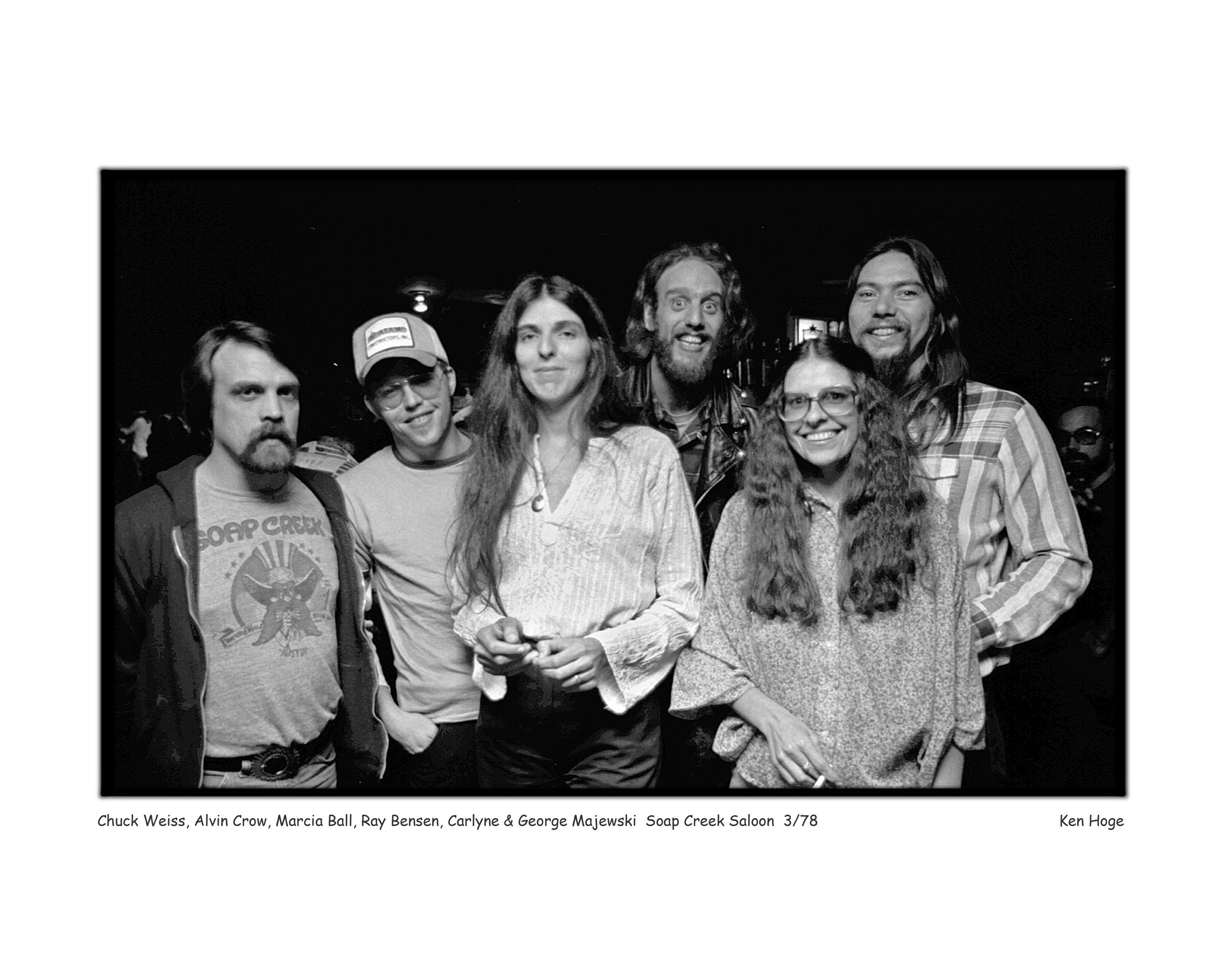 Alvin Crow, Marcia Ball, Ray Benson, Carlyn and George 3-78 11x14 ckhoge.jpg