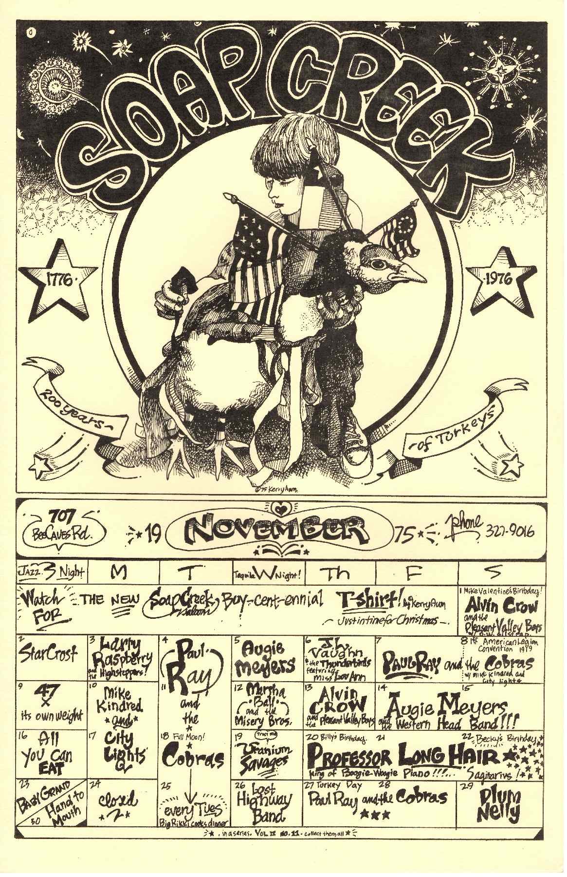 1975.11.November calendar.Soap Creek Saloon.Awn.JPG
