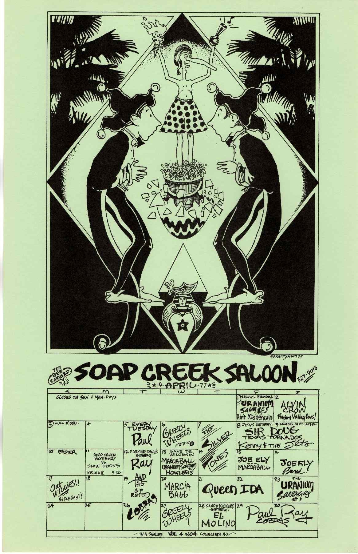 1977.04.April Calendar.Soap Creek Saloon.Awn.JPG