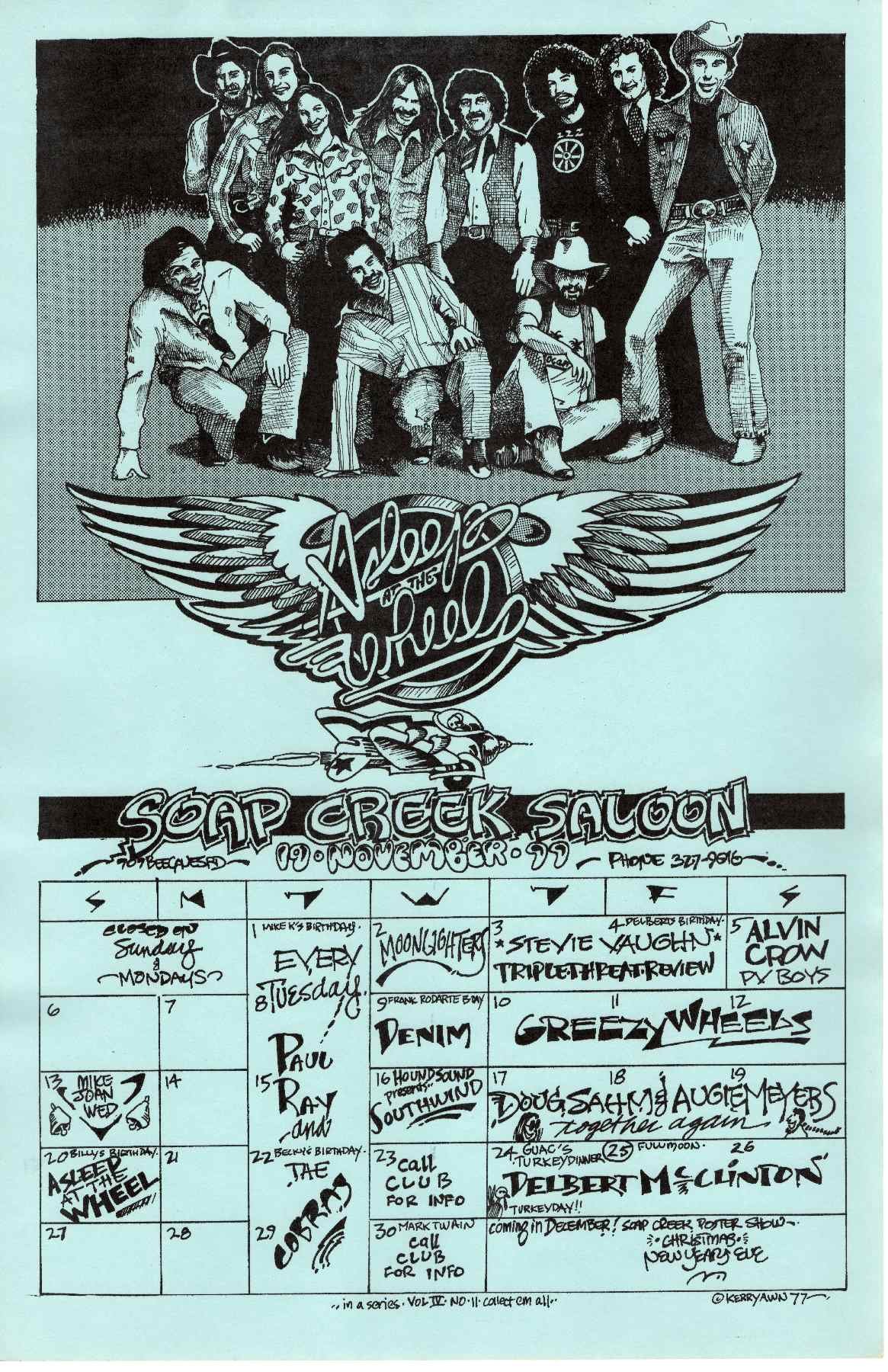 1977.11.November Calendar.Soap Creek Saloon.Awn.JPG