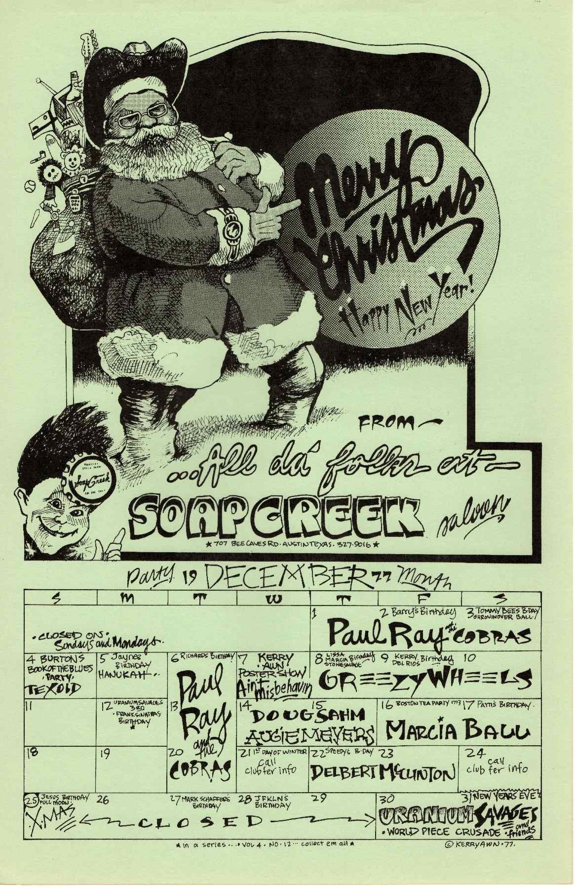 1977.12.December Calendar.Soap Creek Saloon.Awn.JPG