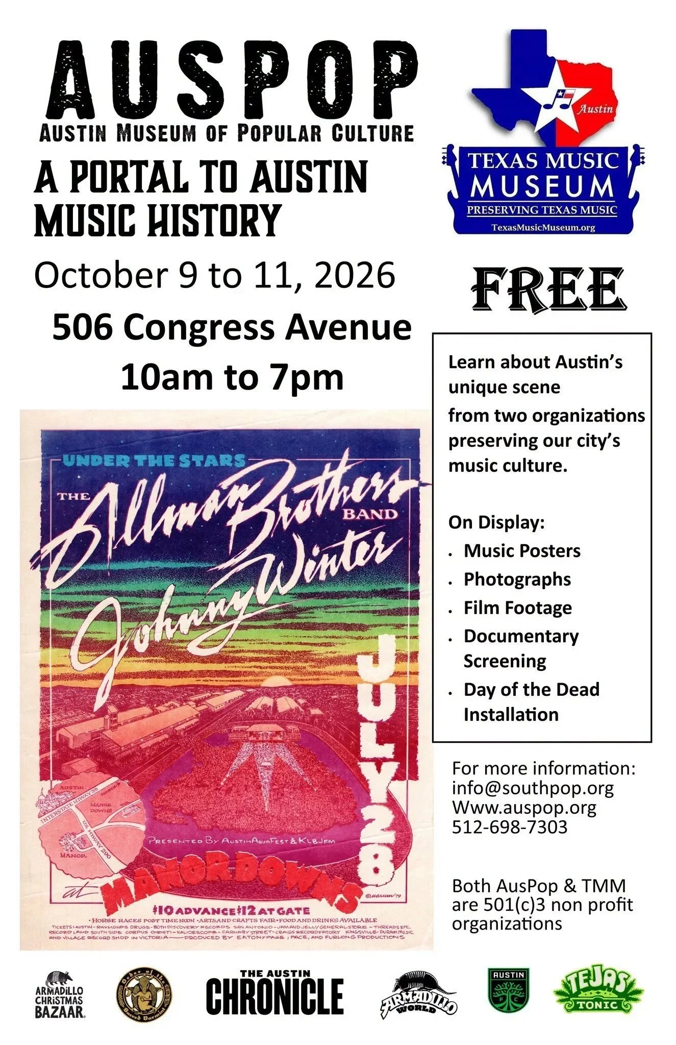 Events — Austin Museum of Popular Culture - Formerly Known as SouthPop