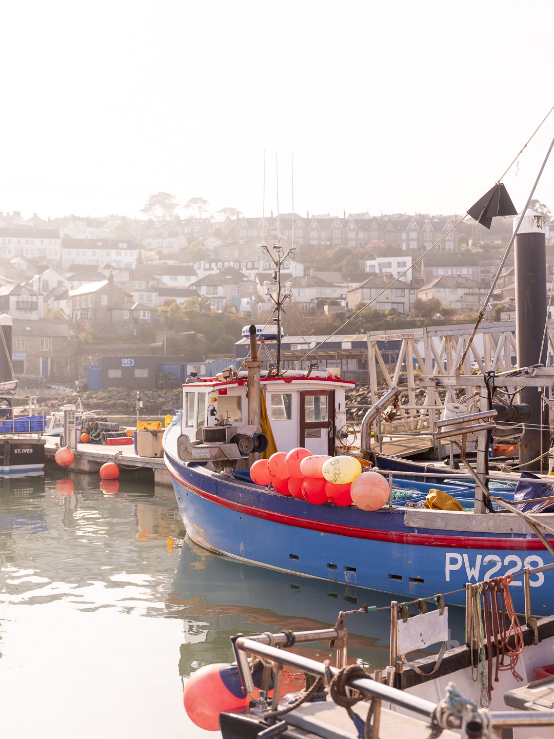 A boat at Newlyn Harbour in Cornwall