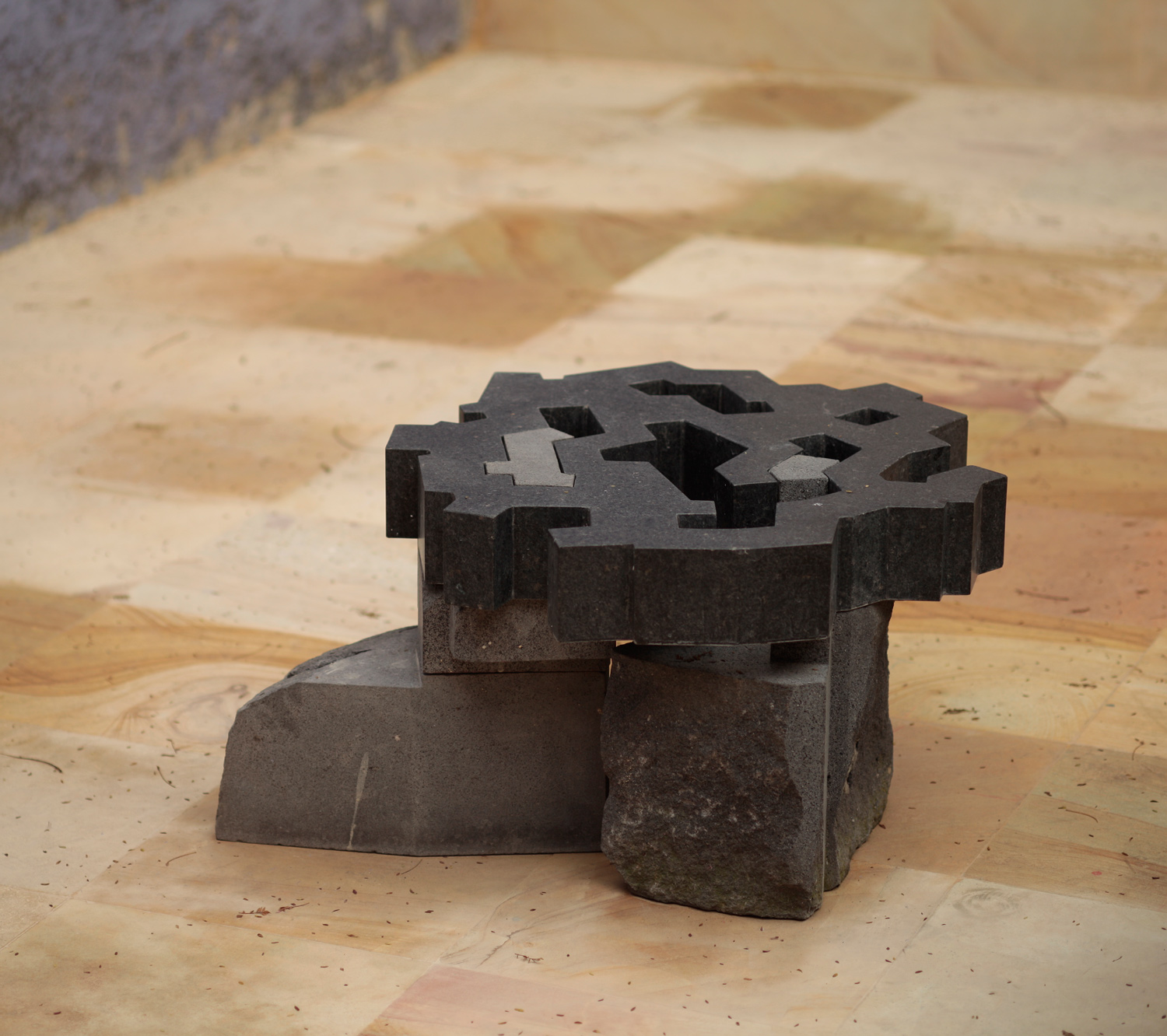 Untitled, S/T, Volcanic Stone and granite Seat