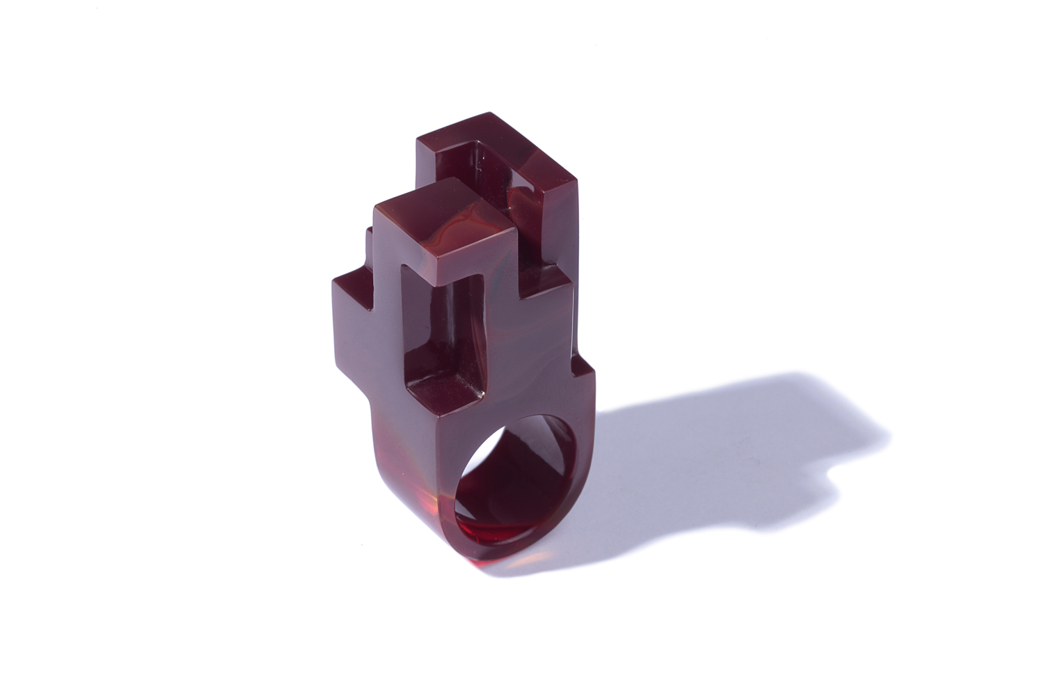 RED GLASS RING II