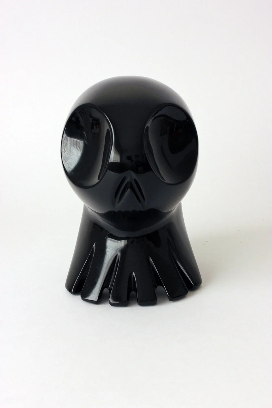 ALIENO - Obsidian head sculpture