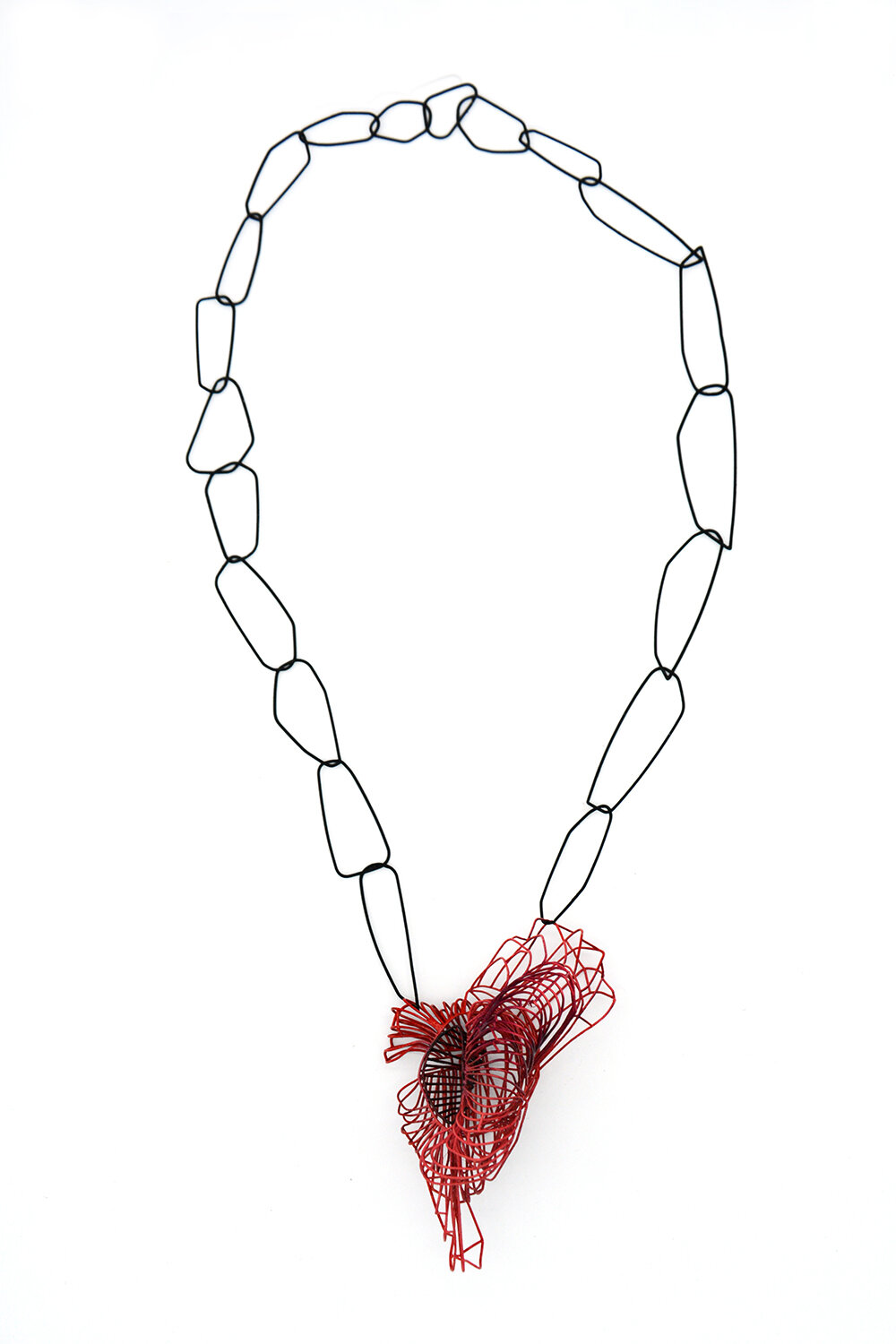 CONTAINER in RED, necklace